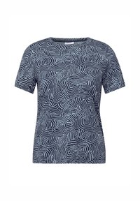GEMUSTERTES - T-shirt med print - blau