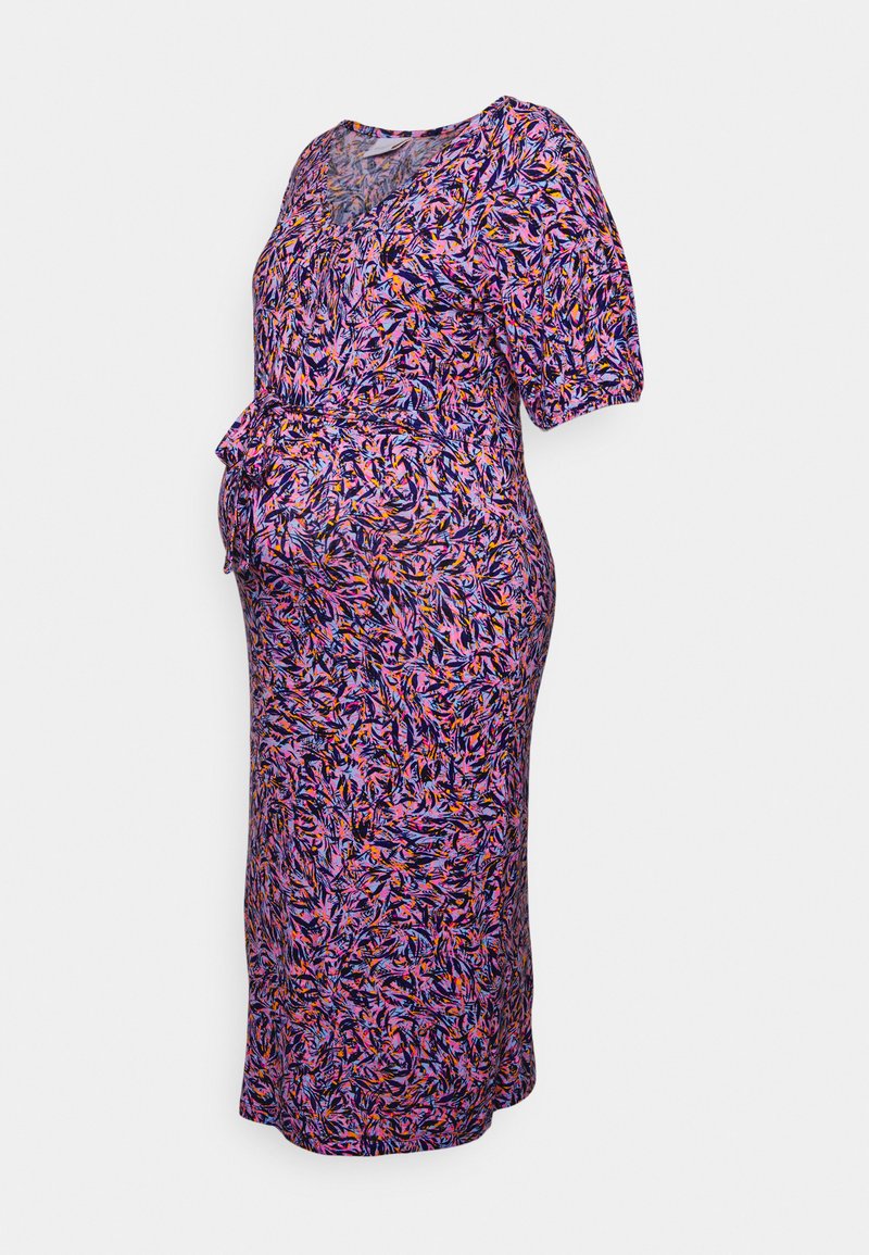 Mamalicious Curve MLWANESSA MIDI DRESS - Φόρεμα από ζέρσεϊ - pink lady