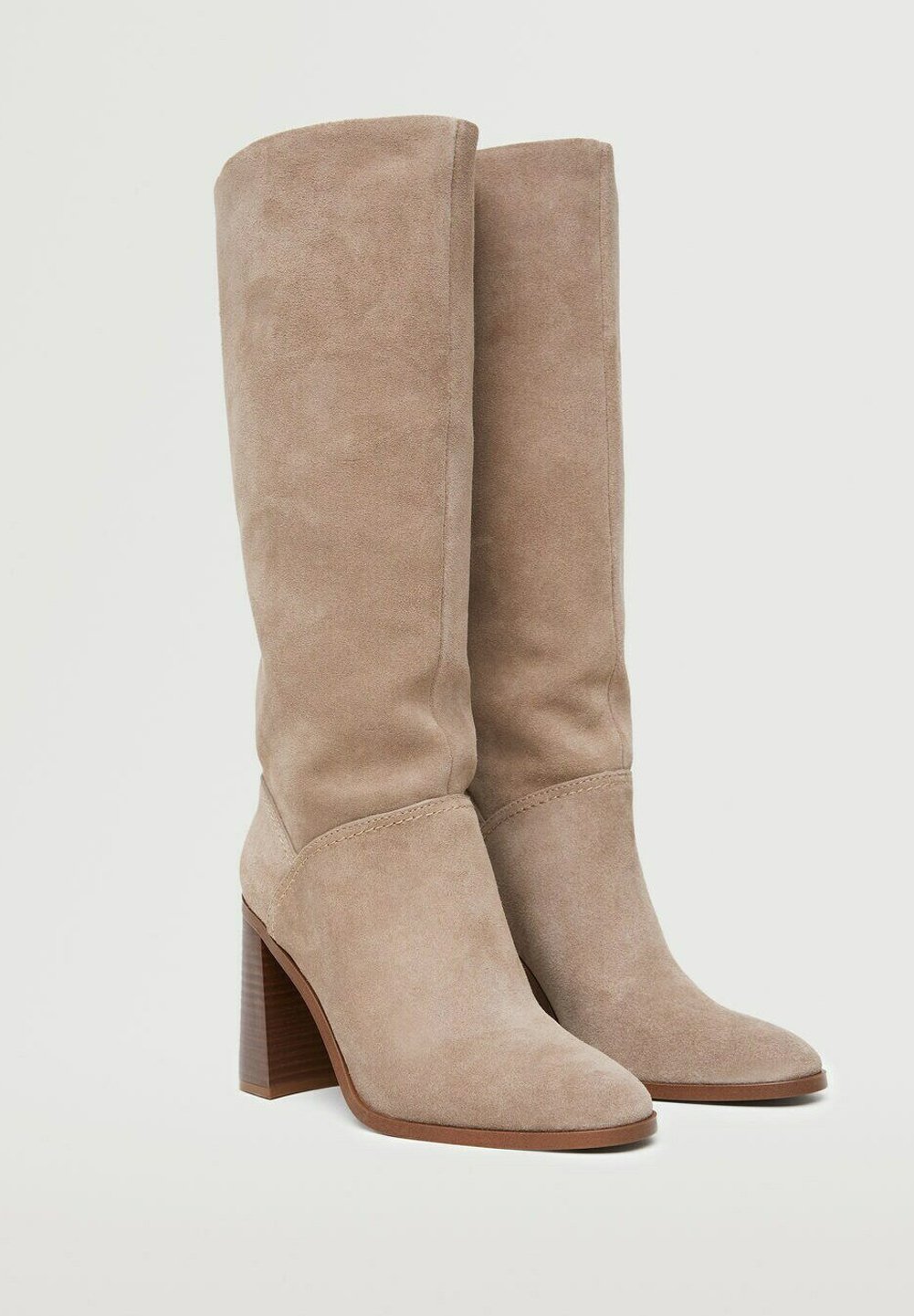Mango MOIRA - Botas de tacón - licht pastelgrijs/tierra - Zalando.es