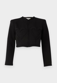 DOUBLE HEART CROPPED - Blejzr - black