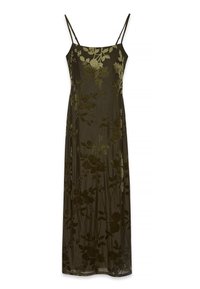 FLORAL PRINT - Vestido largo - khaki