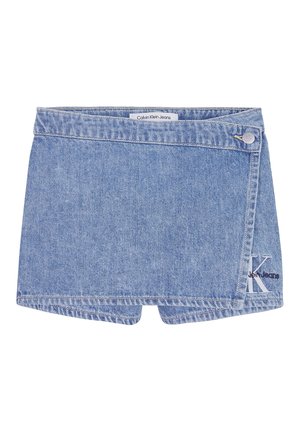 Shorts di jeans - mid marble blue