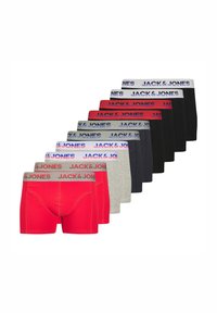Jack & Jones JADON SOLID 10 PACK - Boxerbriefs - dark navy pack lgm  rococco red  black black black black dark navy