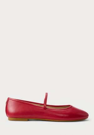 JAYNA NAPPA LEATHER MARY JANE FLAT - Balerínky s remienkom okolo členku - festive red