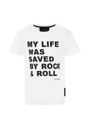 A MANICA CORTA - T-shirt imprimé - white