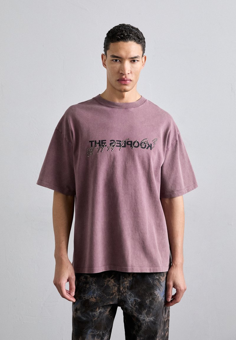 The Kooples - T-shirt imprimé - figue, Agrandir
