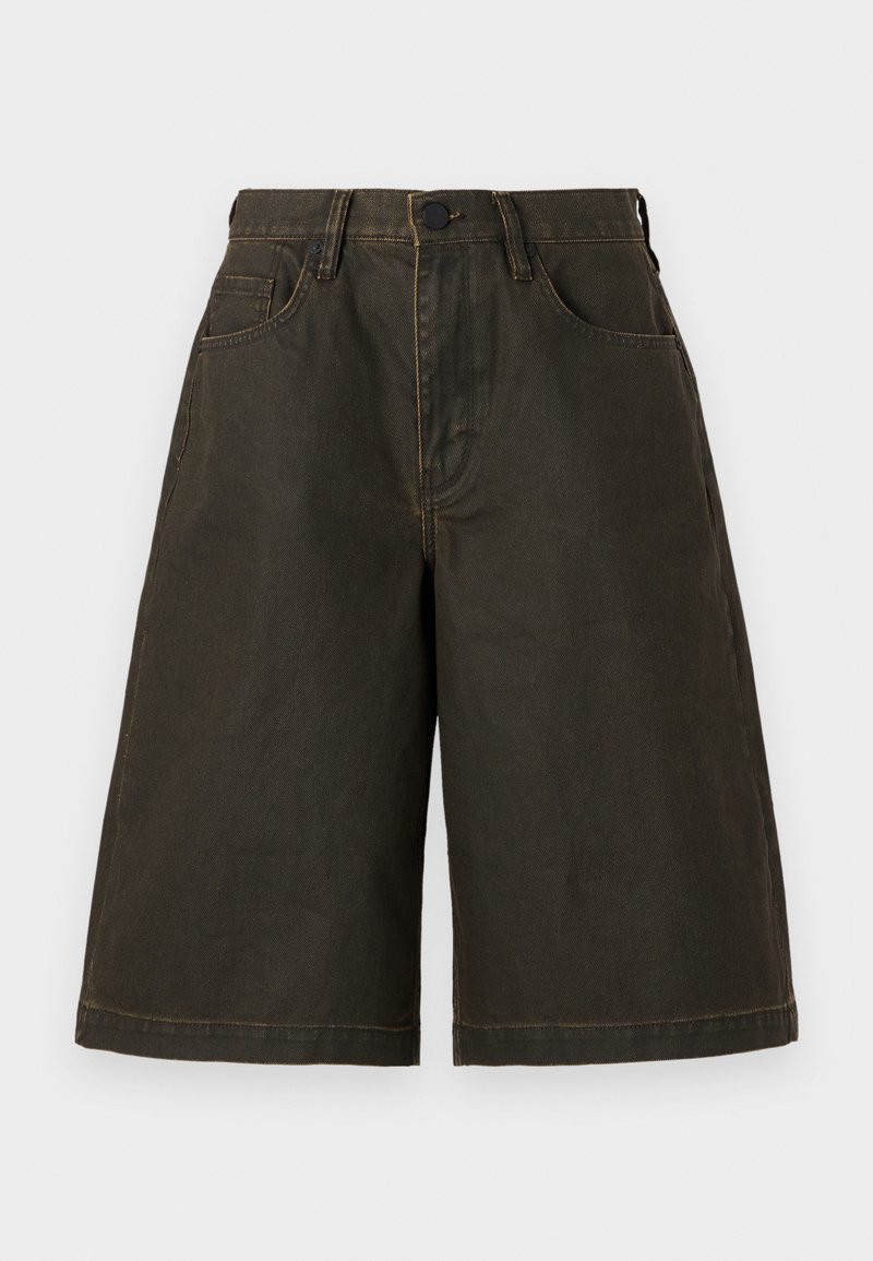 AllSaints RIKU - Denim shorts - golden black/black - Zalando.co.uk