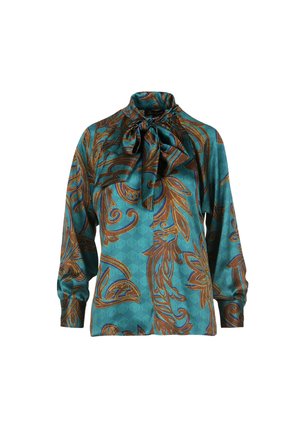 LIVERI - Bluse - turchese tabacco