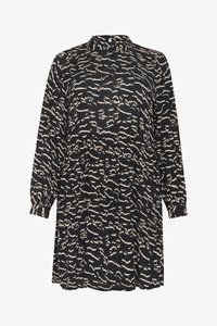 Unselected, black beige abstract print