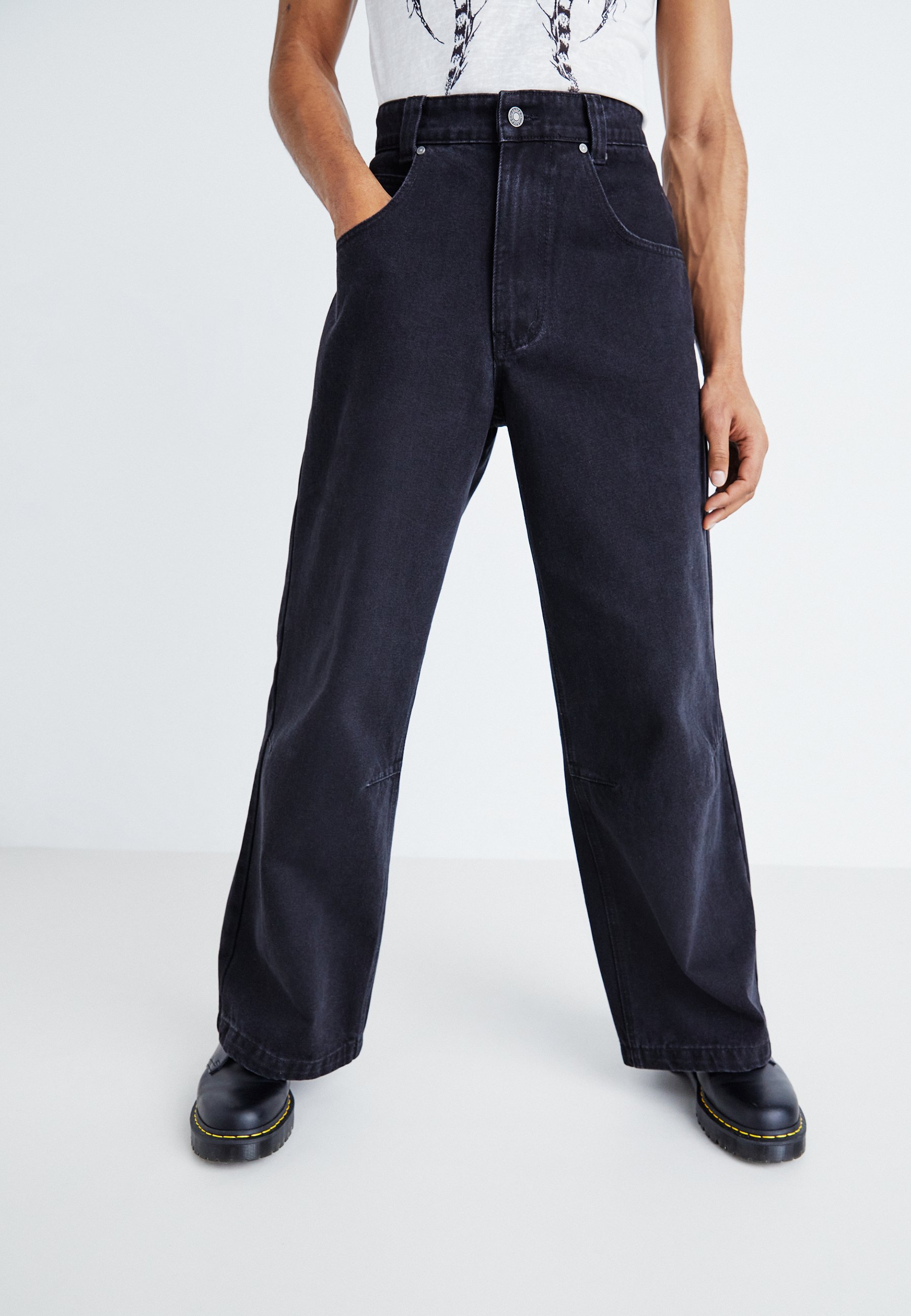 Jaded London SOLID COLOSSUS - Relaxed fit jeans - black - Zalando 