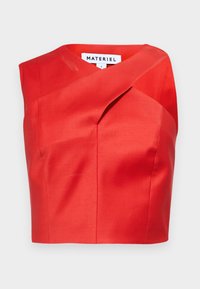 NECK TWIST CROP - Top - red