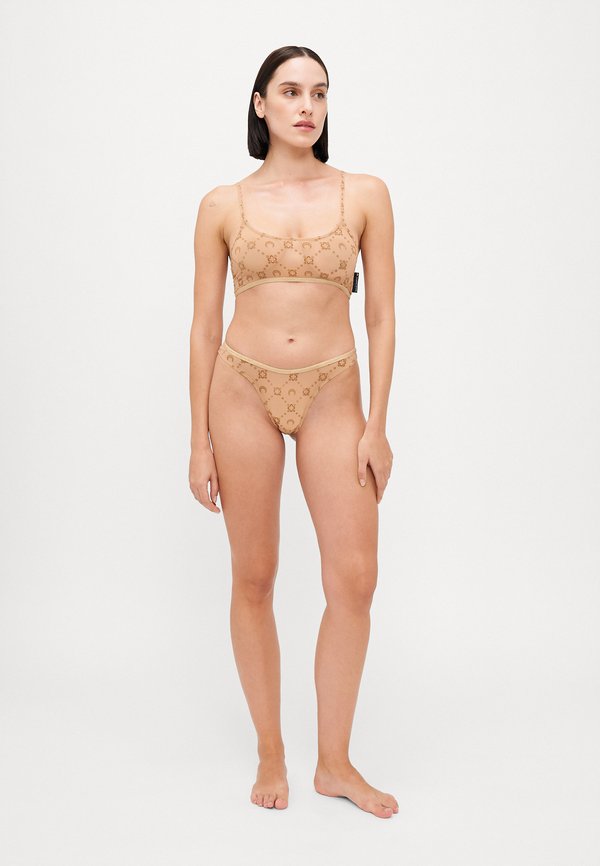 MOONOGRAM FLOCK BRALETTE - Bustier - camel2