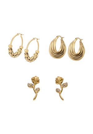 SET - Øreringe - gold-coloured