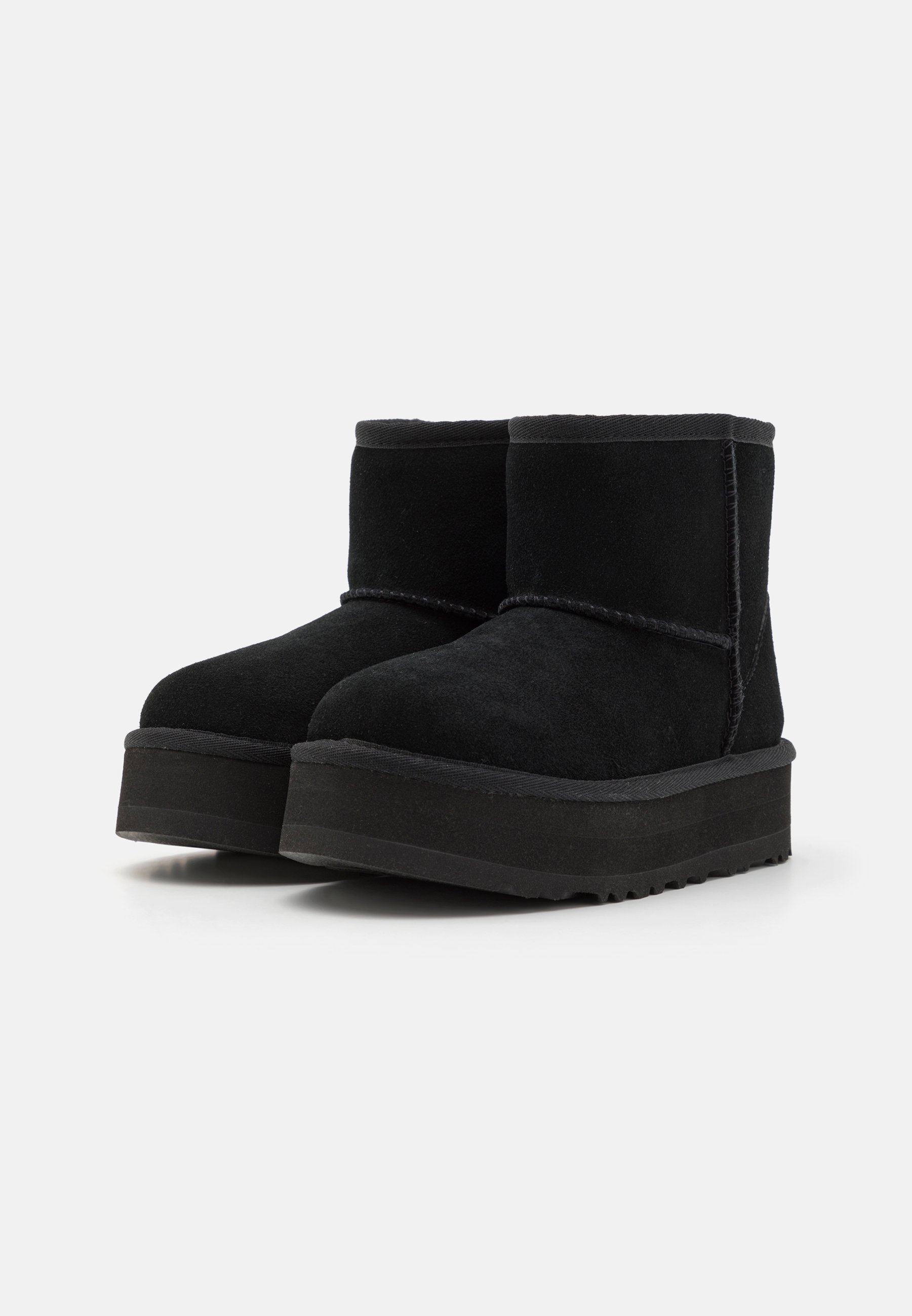 UGG CLASSIC MINI UNISEX - Stiefelette - black/schwarz - Zalando