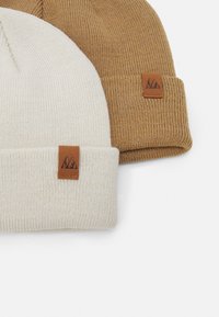 Even&Odd 2 PACK - Gorro - off-white/camel