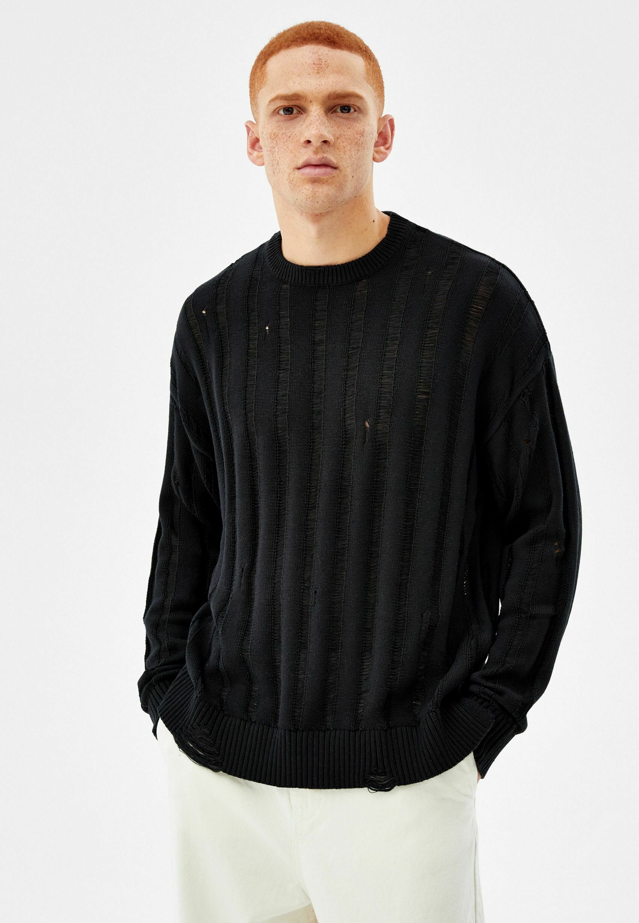 Bershka Maglione - black/nero - Zalando.it