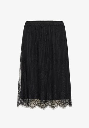 Cream, CRMIRA LACE SKIRT - A-lõikeline seelik - pitch black
