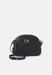 Calvin Klein - LOCK SEASONAL CROSSBODY  - Schoudertas - black Miniatuurafbeelding 1