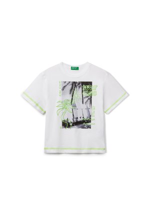 United Colors of Benetton Camiseta estampada - white