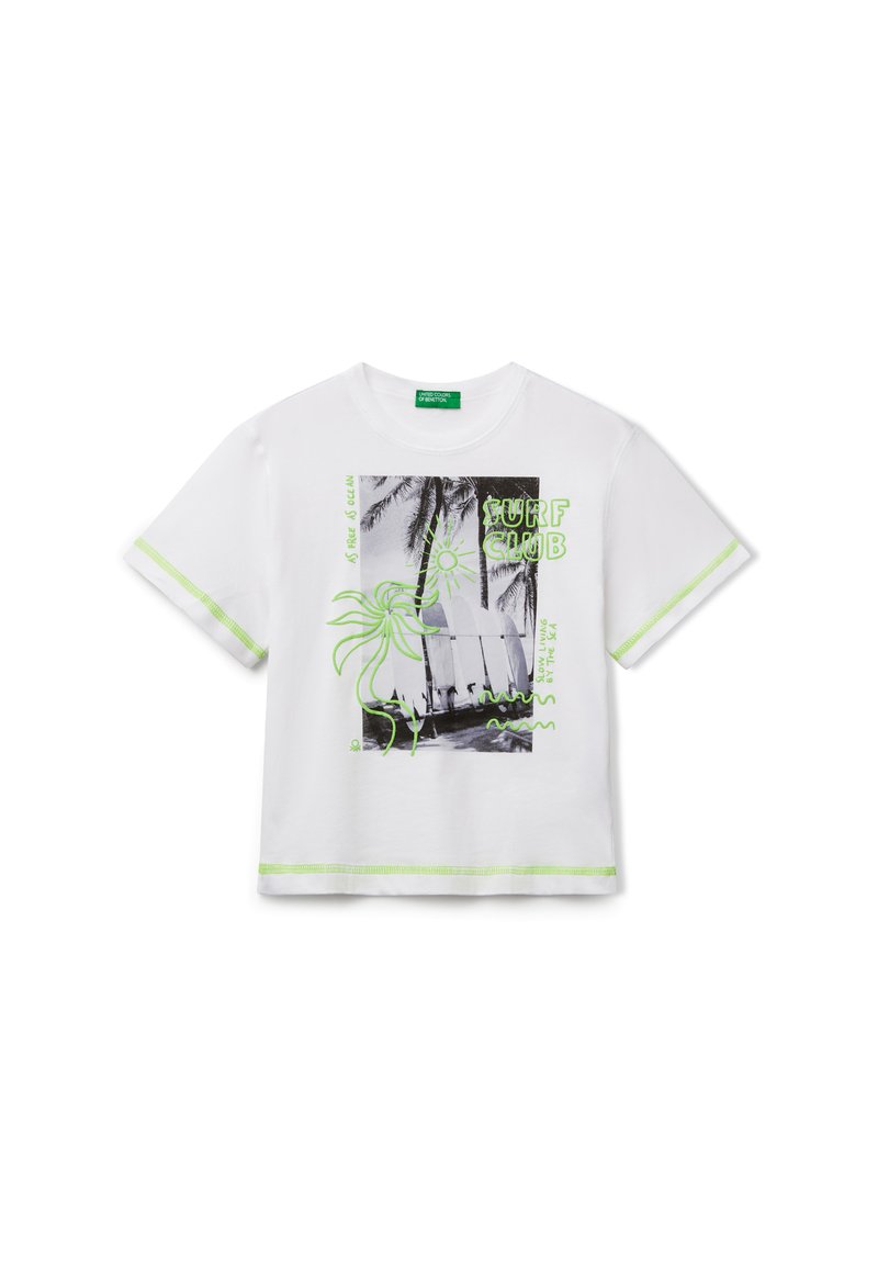 United Colors of Benetton Camiseta estampada - white