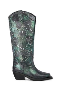 Bottes de cowboy / motard - azul