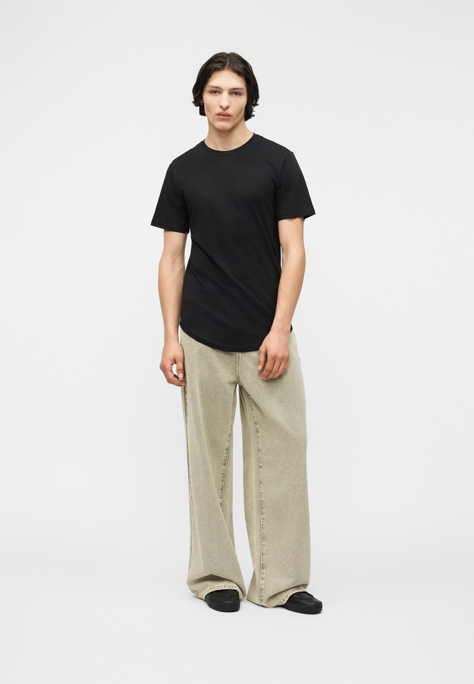 Only & Sons ONSMATT LIFE LONGY TEE - Basic T-shirt - black