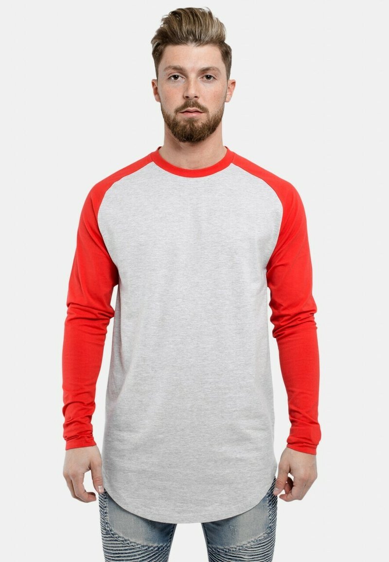 Blackskies BASEBALL - Hosszú ujjú felső - ash grey red