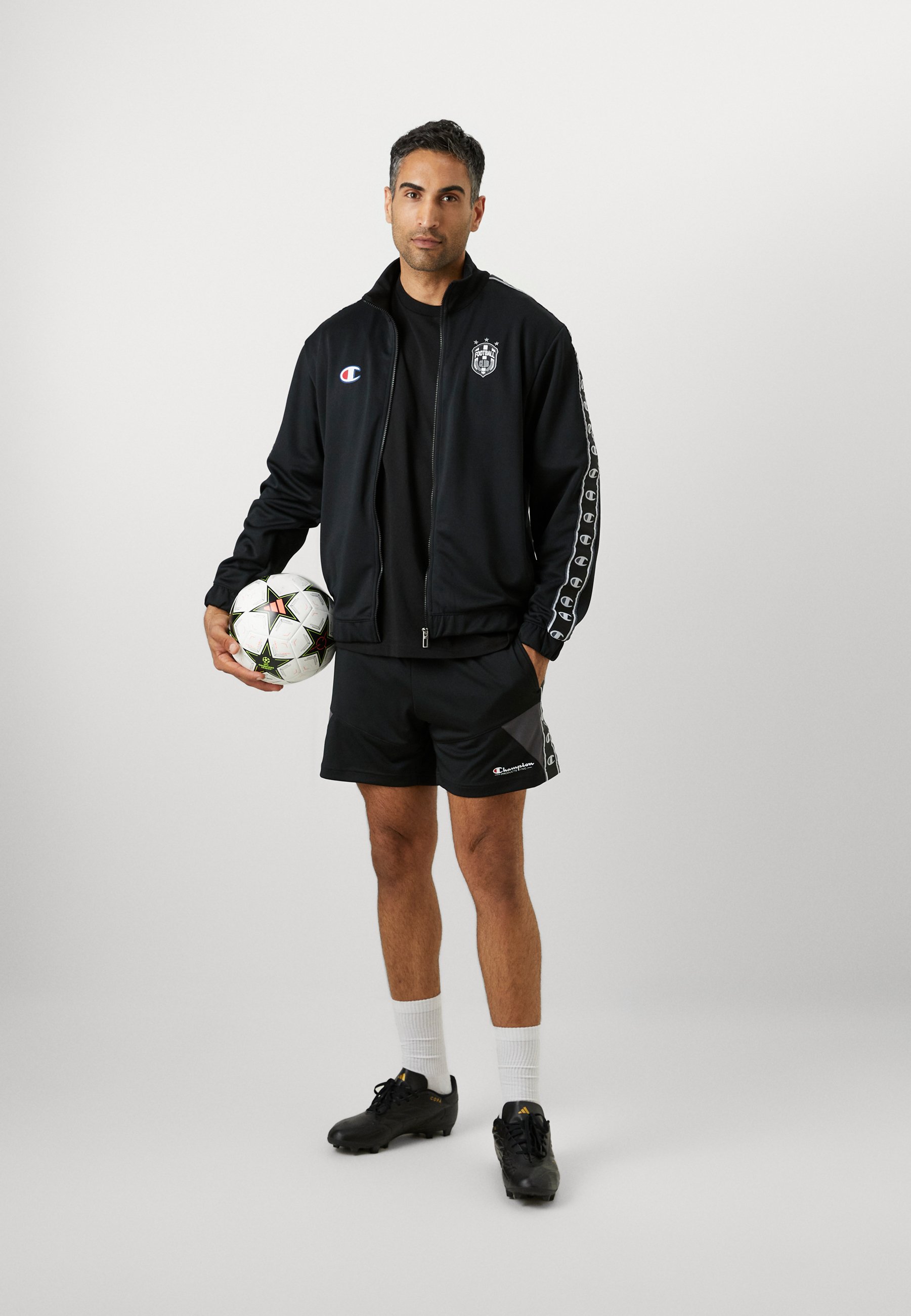 Champion SPORTS HERITAGE FULL ZIP TRACK - Training jacket - black