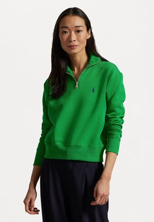 Polo Ralph Lauren FLEECE QUARTER ZIP - Ikdienas džemperis - preppy green