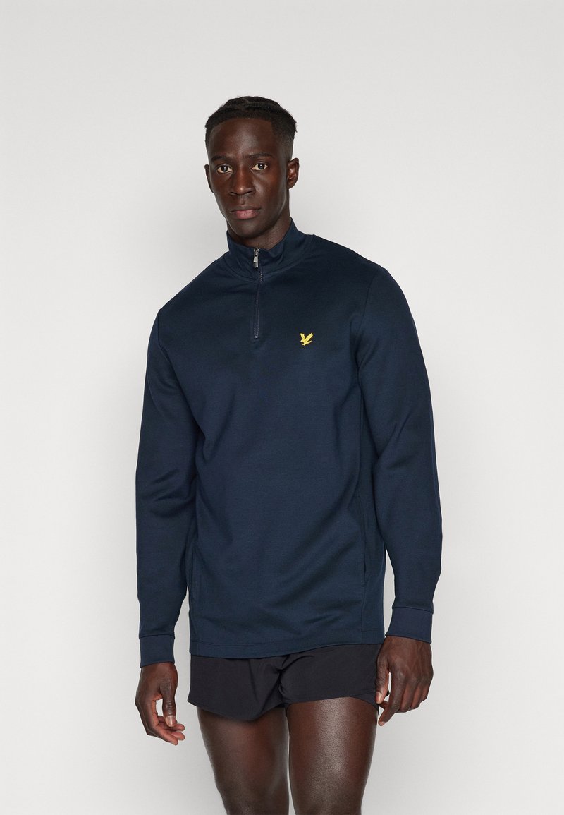 Lyle & Scott - FLY QUARTER ZIP - Fleecetröja - dark navy, Förstora