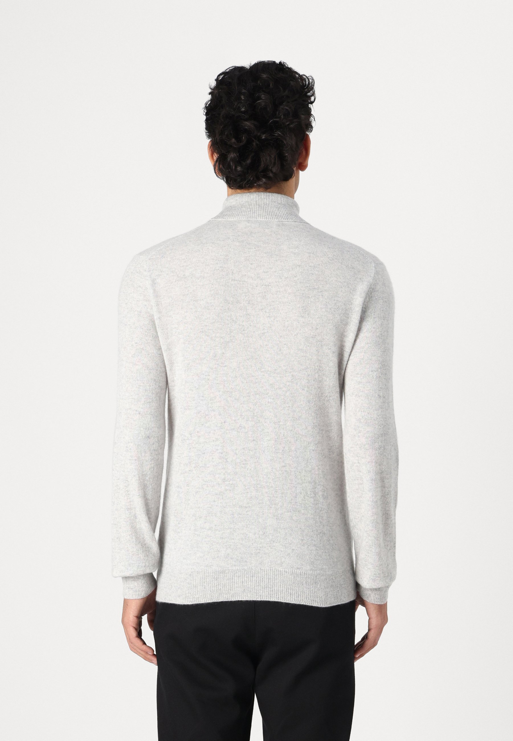 mens light grey turtleneck