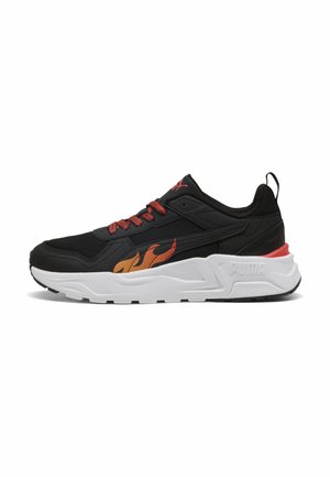 Puma, TRINITY 2 SPARKS SNEAKERS UNISEX - Trainers - black-bright papaya-red flash