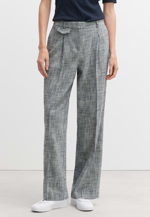 MERJA - Trousers - coal blue