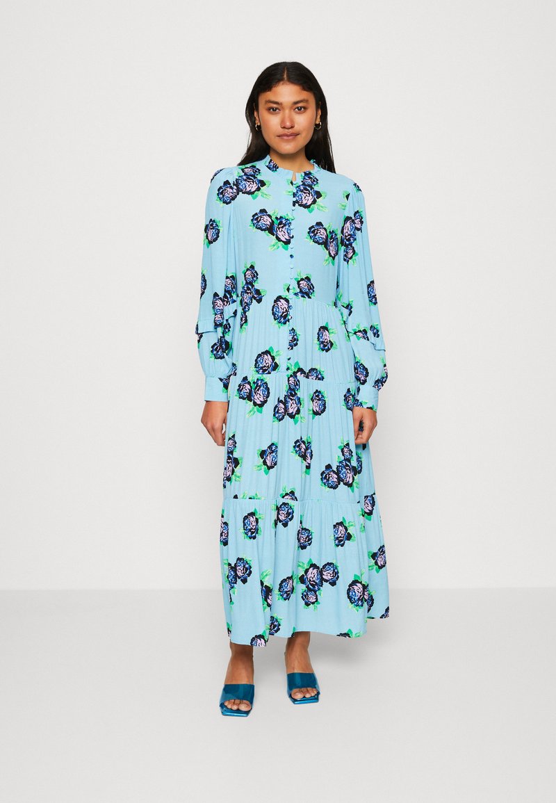 YAS YASROSOLA LONG DRESS - Μάξι φόρεμα - blue topaz/rosola