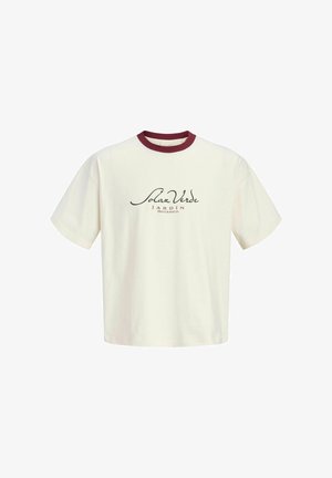 Jack & Jones, T-SHIRT PRINTED T-SHIRT - T-shirts print - antique white