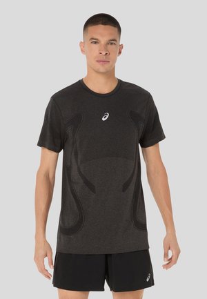 ROAD SEAMLESS SS  - Print T-shirt - performance black