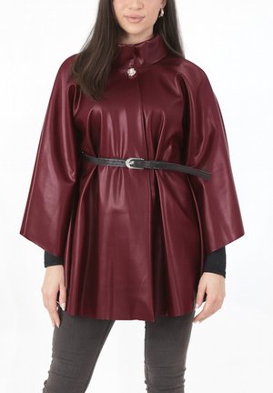 Halflange jas - bordeaux