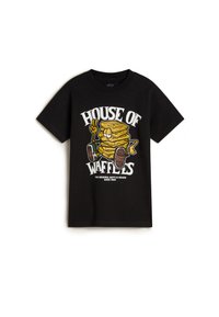 Vans WAFFLE HOUSE - Triko s potiskem - black