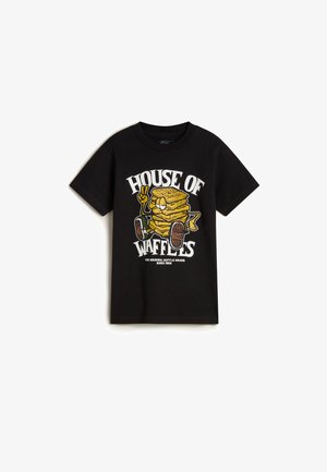 Vans WAFFLE HOUSE - Camiseta estampada - black