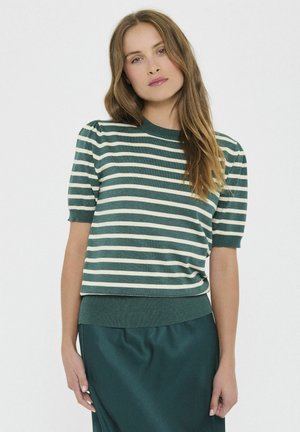SS STRIPED - T-Shirt print - june brown rice stripe