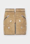 KARLSON LEA SKIRT - Gonna di pelle - tan brown