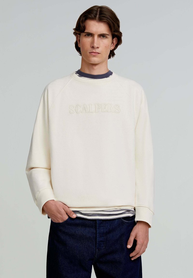 Scalpers PATCH  - Felpa - cream