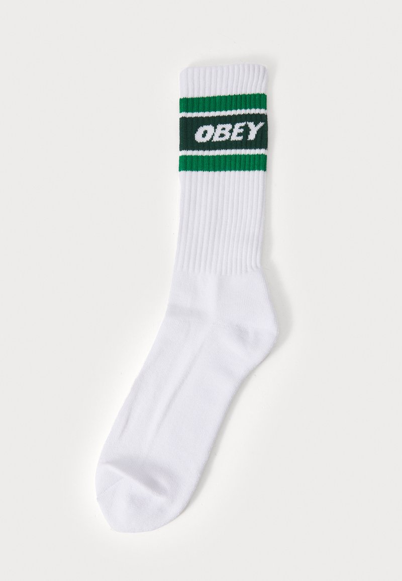 Obey Clothing - COOPER II SOCKS UNISEX - Socks - white/green, Enlarge