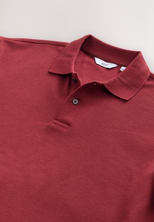Next, REGULAR FIT - TEXTURED SMART POLO SHIRT . - Polosärk - red