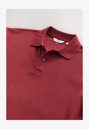 Next, REGULAR FIT - TEXTURED SMART POLO SHIRT . - Polotričko - red