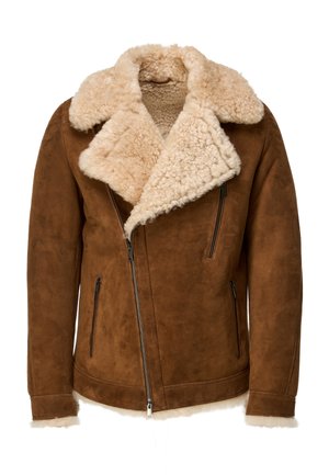 TRISTAN   - Veste en cuir - camel