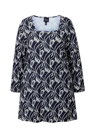 Ulla Popken, MATTE LEAF POCKET - Tunique - black