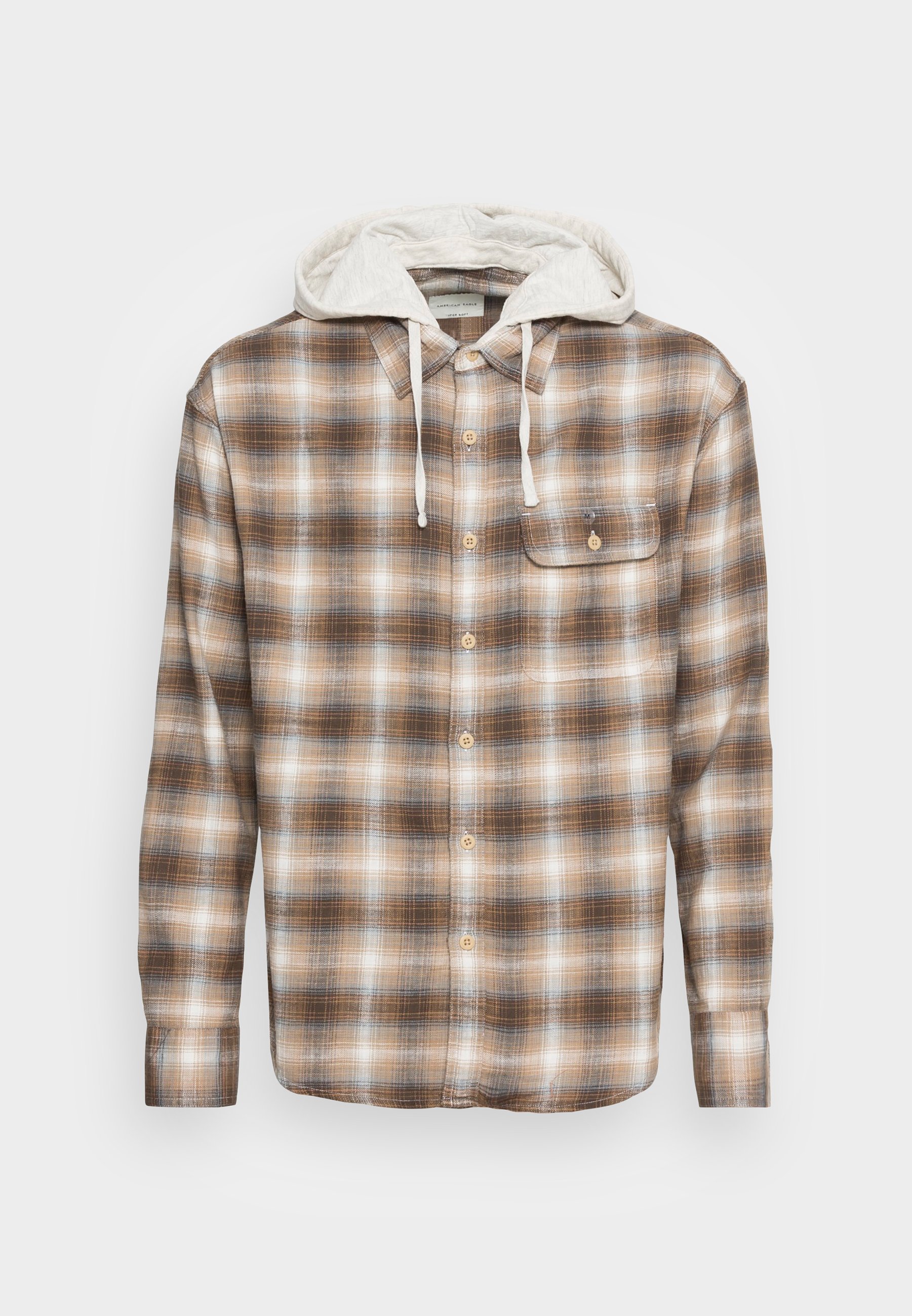 american eagle flannel with hood