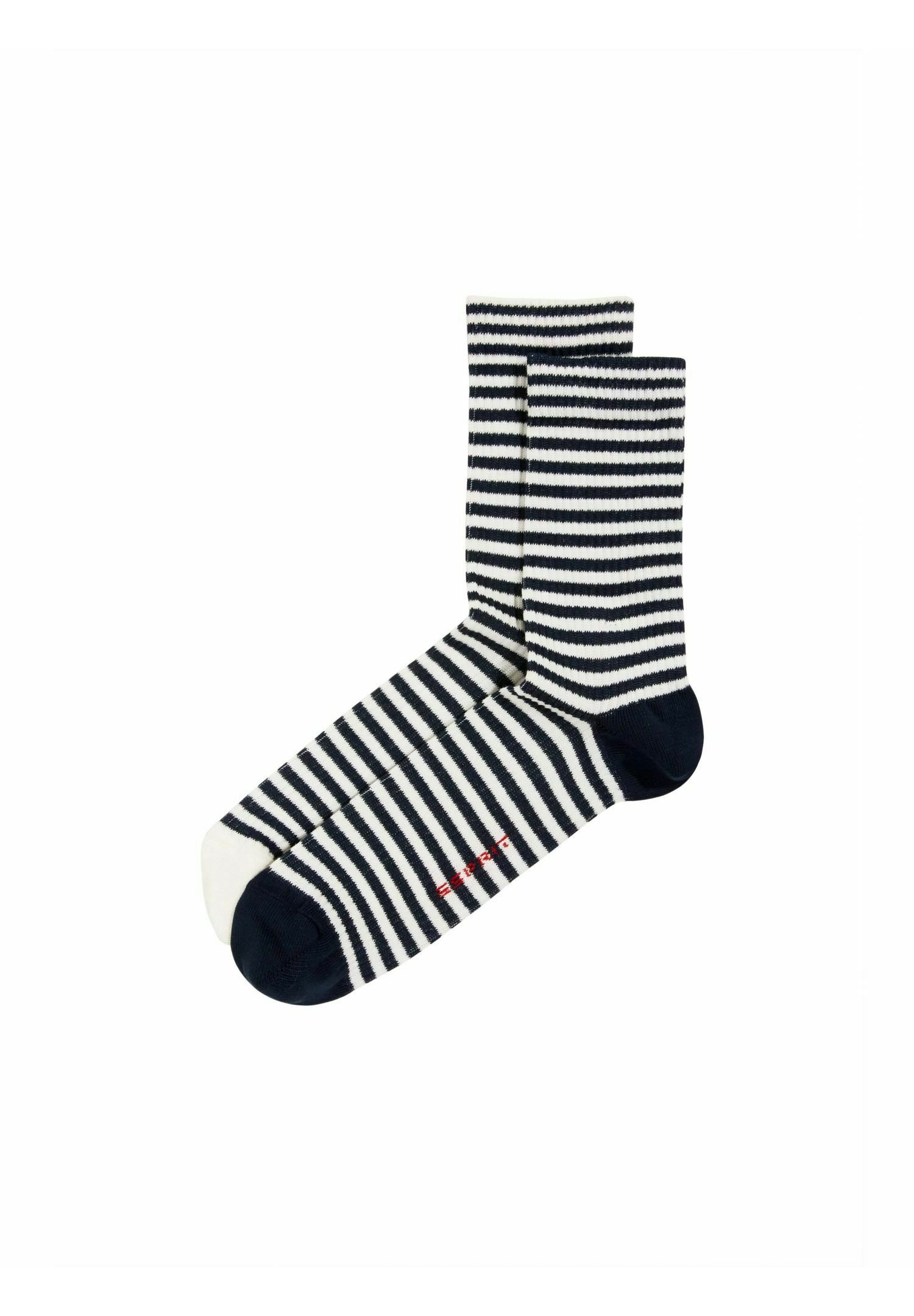 ESPRIT Herren Socken 2er-Pack – Ringelsocken Aus Bio-Baumwolle, Größe 39-46