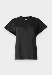 DRAPEY METAL BLOUSE - Pusero - black